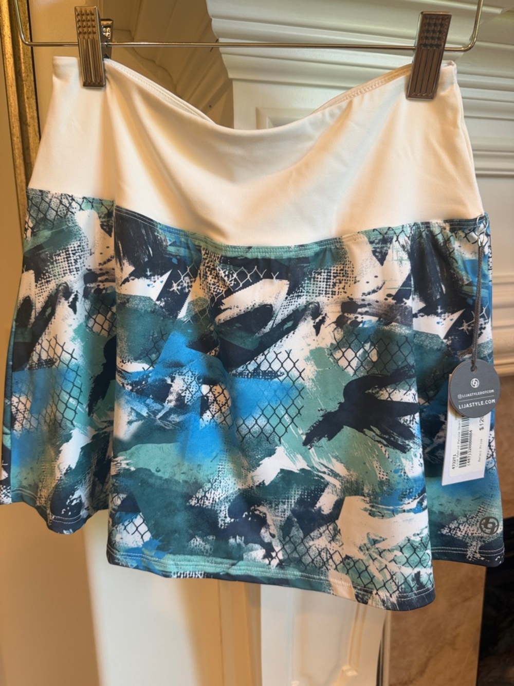Lija Style Net Grafiti tennis skirt XS NWT